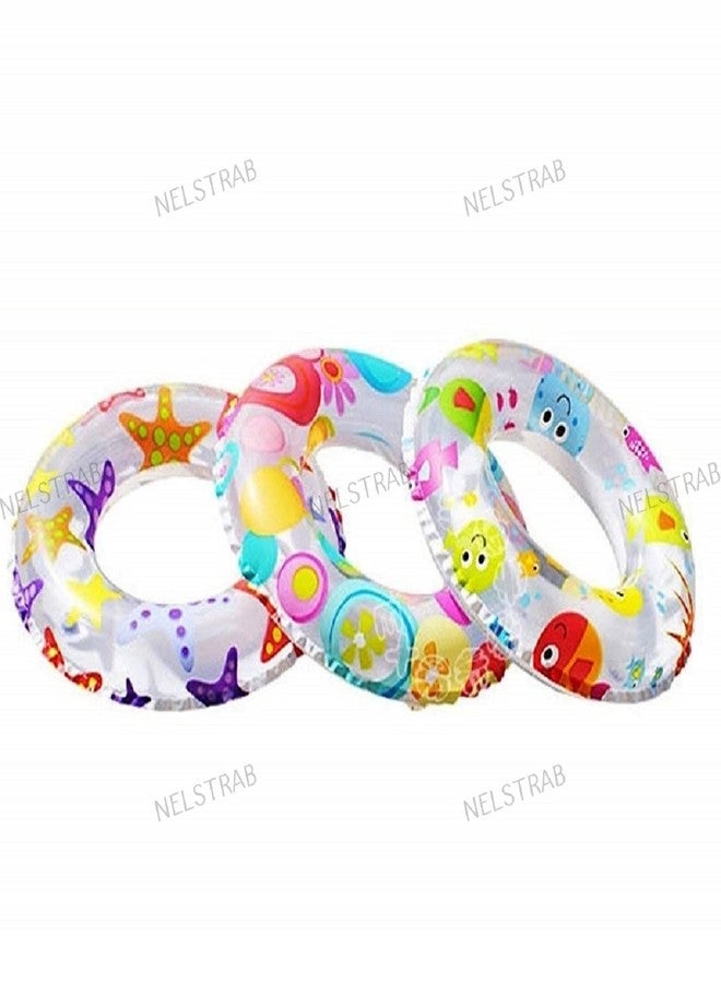 NELSTRAB:- Kids Swimming Ring Swim Tube for Kids Swimming Leering Ring for Girls and Boys Swimming Tube Inflatable Swim Ring(6-10 Year)(Size - 24''inch)(Maloti Color)(Combo) - Image 4